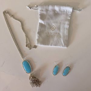 Kendra Scott necklace + earrings set